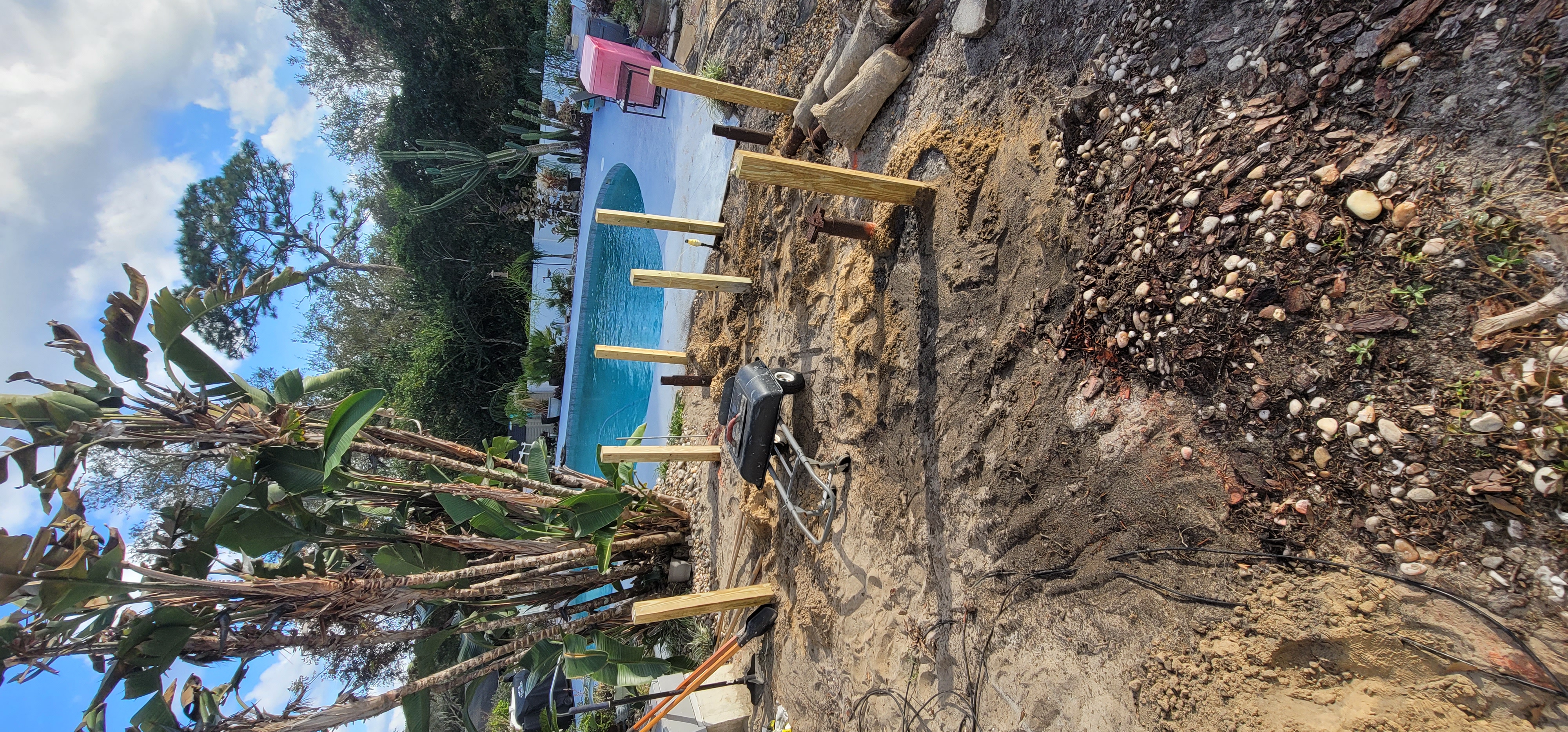 Pool construction detail